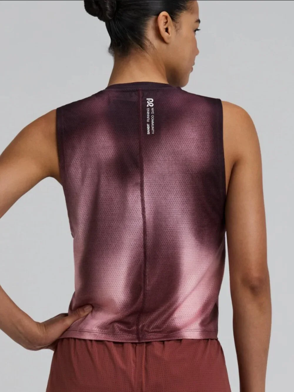 Bandit Women's Micromesh™ Run Tank - Flow State Mahogany Multi M - Picture 2 of 4